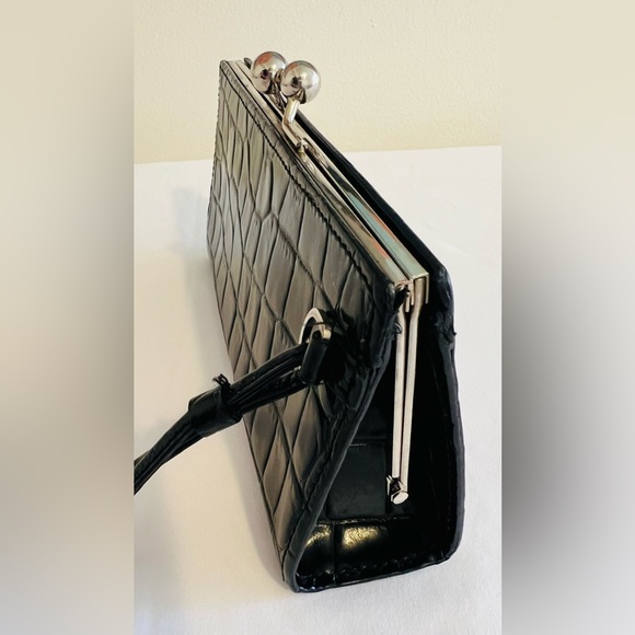 BURBERRY Alligator Embossed Wristlet - Picture 2 of 15